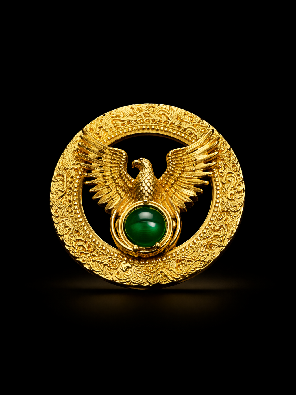 Imperial Eagle Crest Brooch