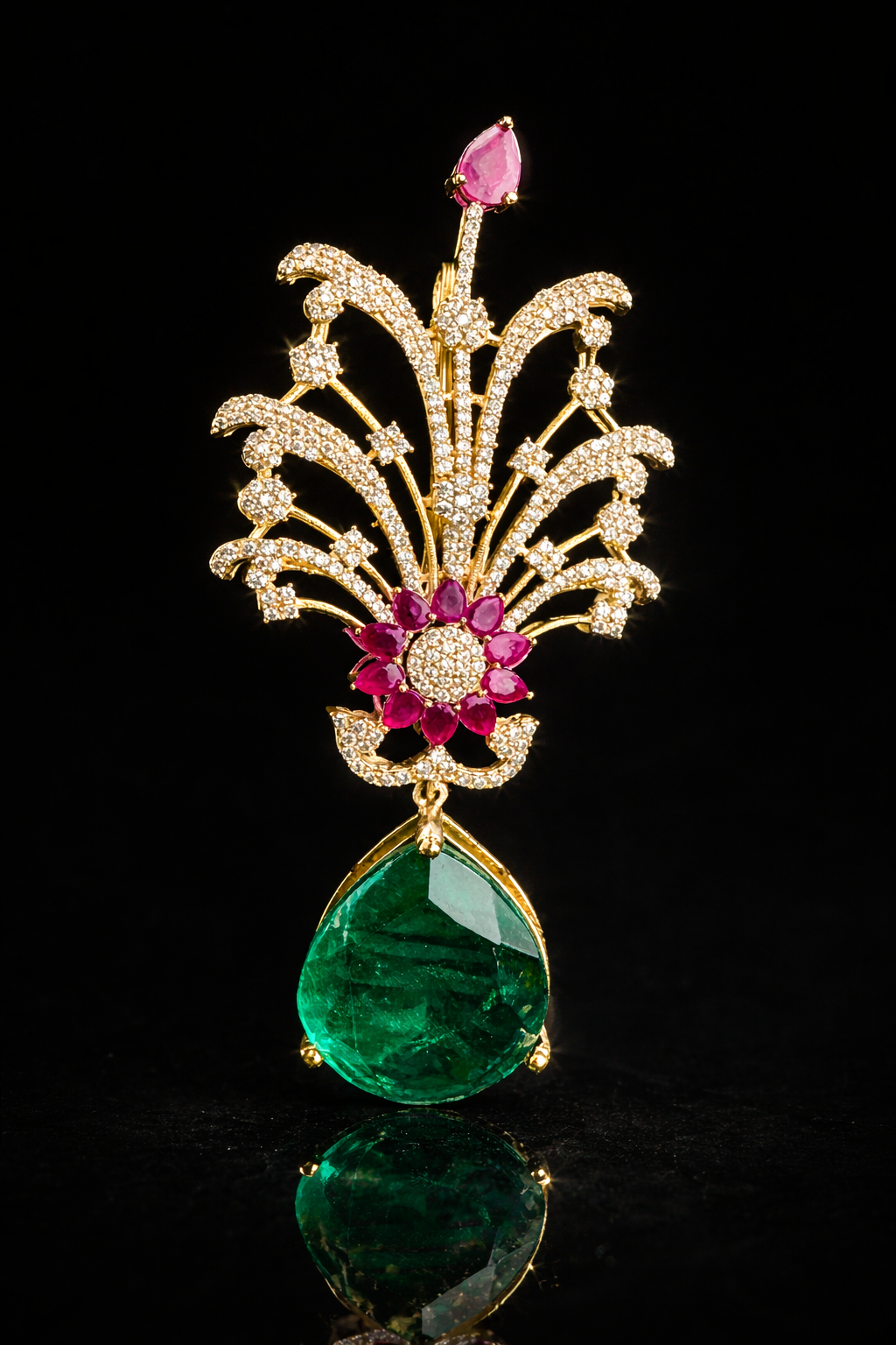 Imperial Blossom Cascade Brooch