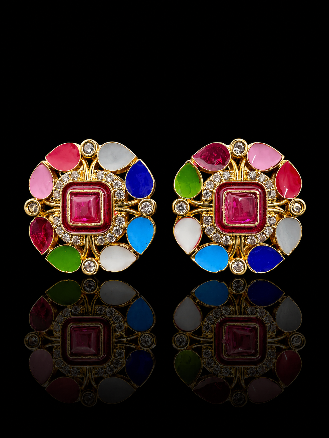 Royal Multicolor Gemstone Cufflinks