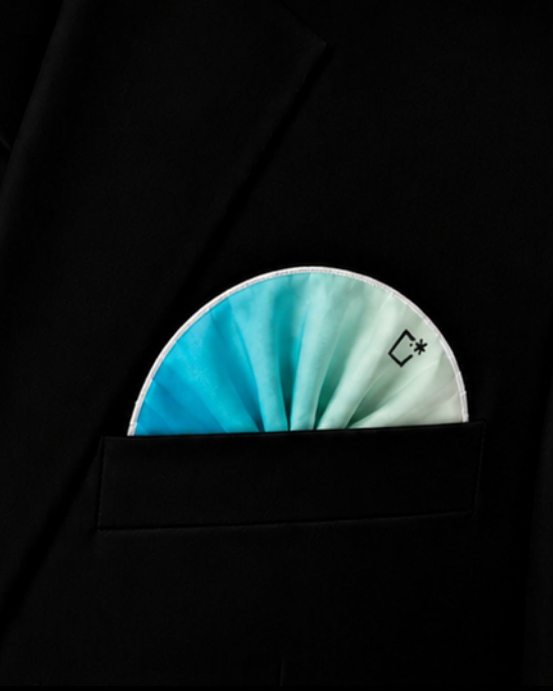 Azure Mist Silk Pocket Square