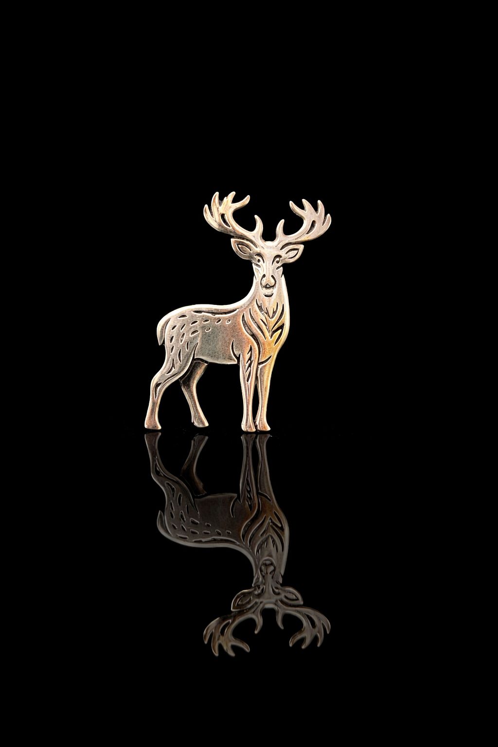 Classic Woodland Stag Brooch