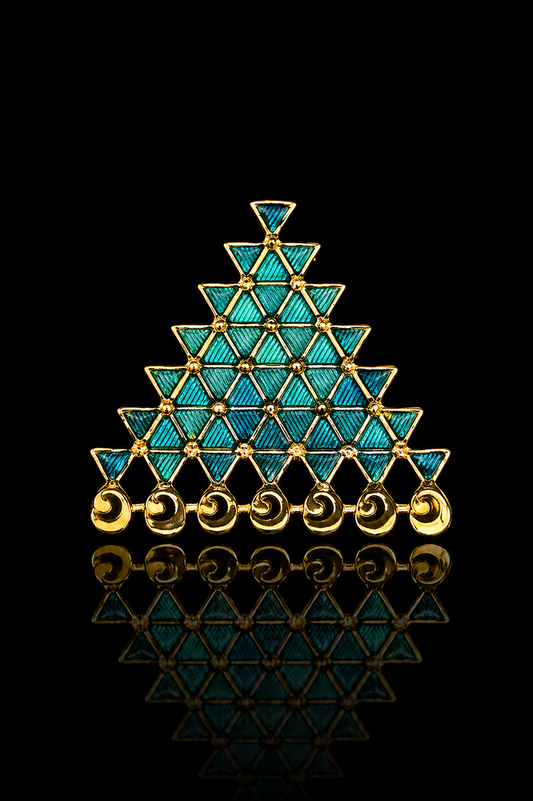 Divine Saraswati Brooch Pin