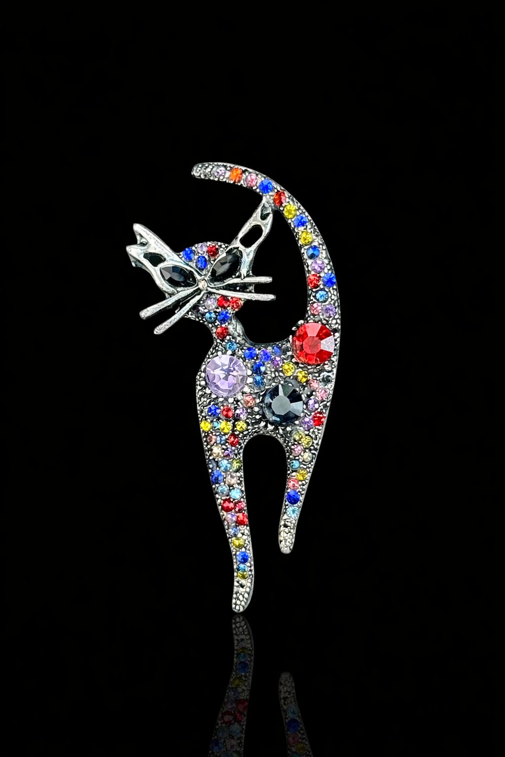 Midnight Muse Cat Brooch