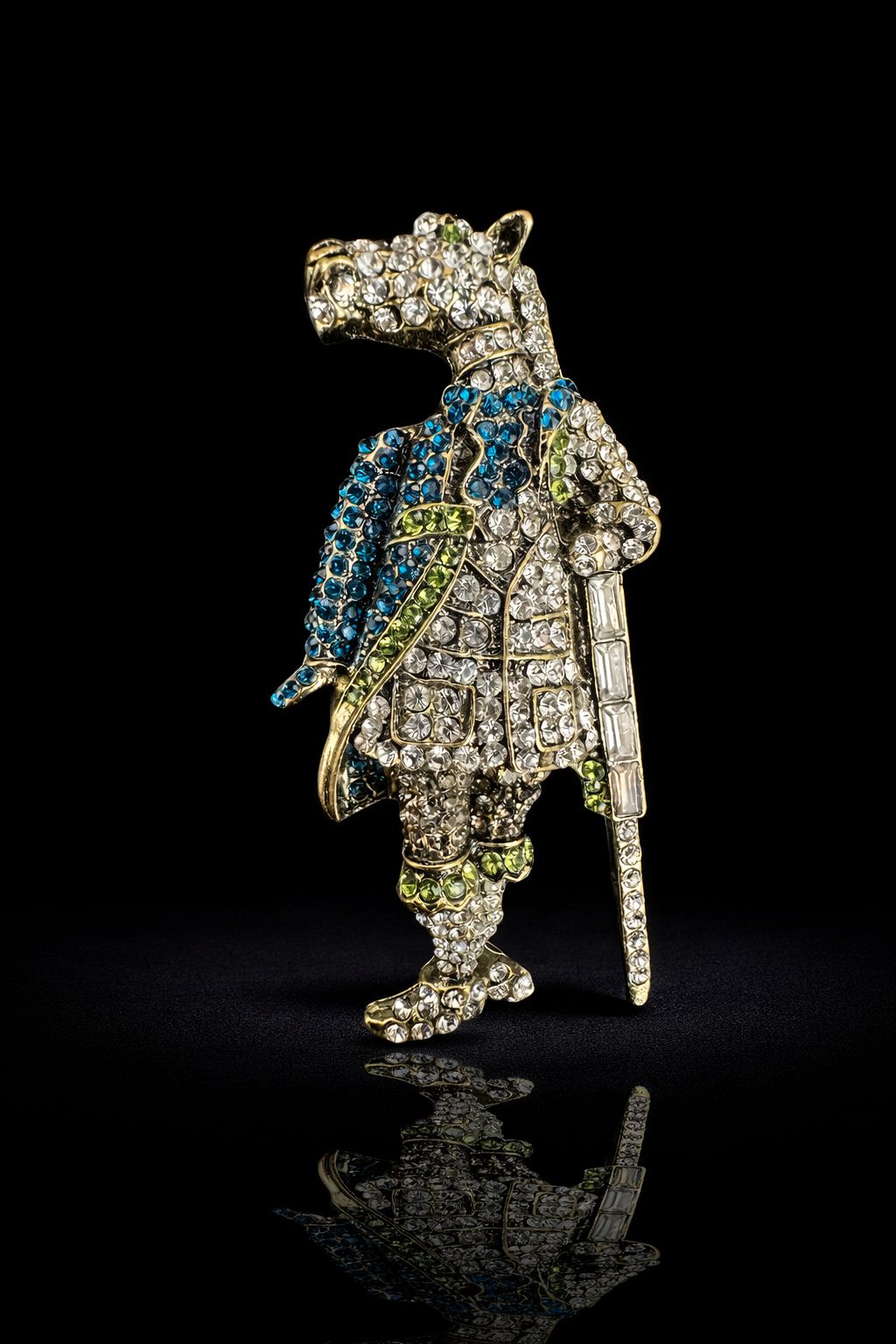 Horse Man Brooch