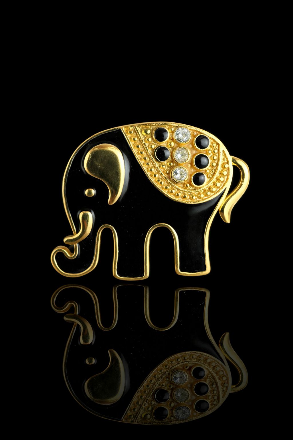 Royal Steps Elephant Brooch