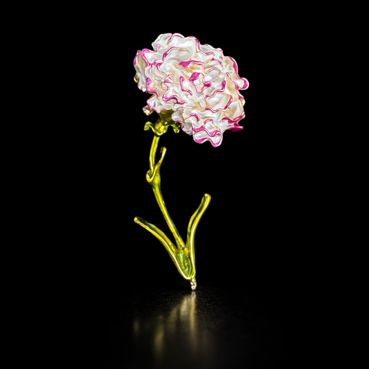 Blooming Carnation Lapel Brooch