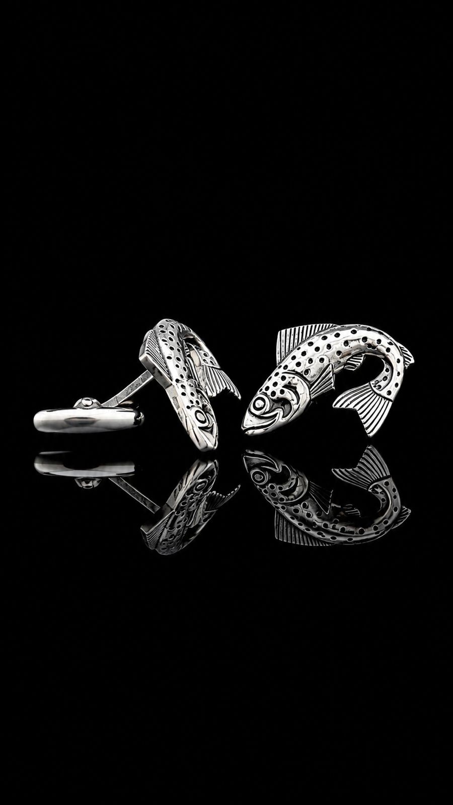 Silver Fish Cufflinks