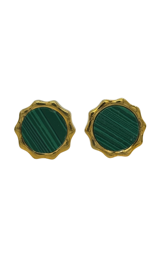Malachite Stone Cufflinks