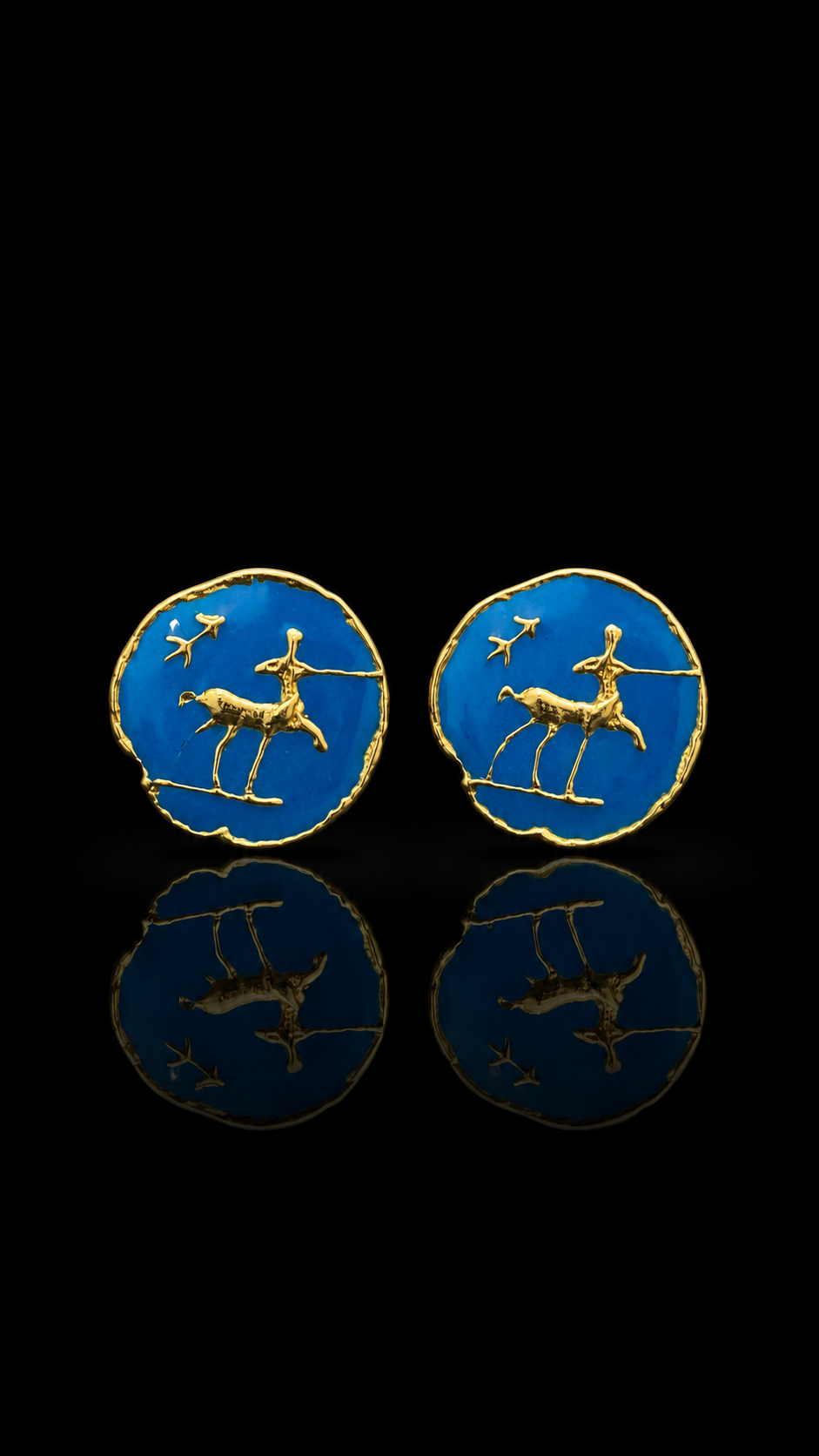 Royal Blue Heritage Art Cufflinks