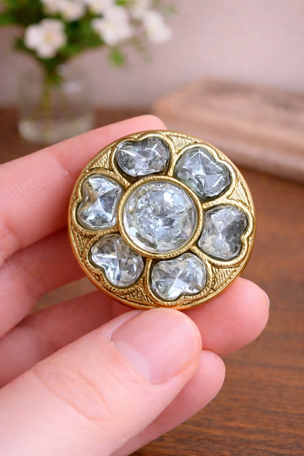 Regal Bloom Bandhgala Button