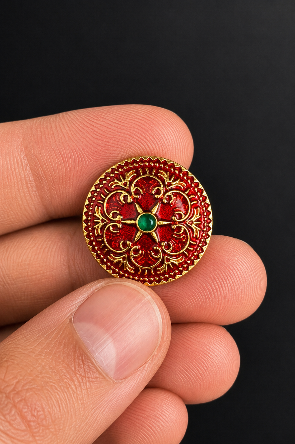 Maharaja Ruby Heritage Bandhgala Button Set