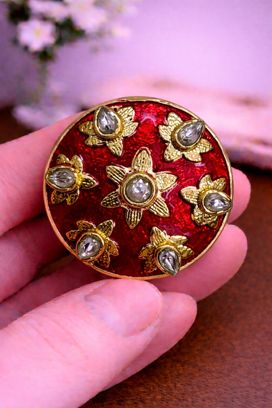 Pushp Zircon Bandhgala Button