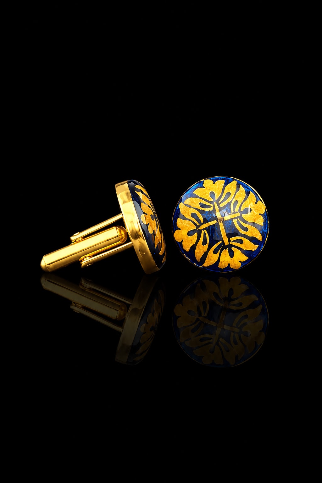 Pushp Hand-Painted Enamel Cufflinks
