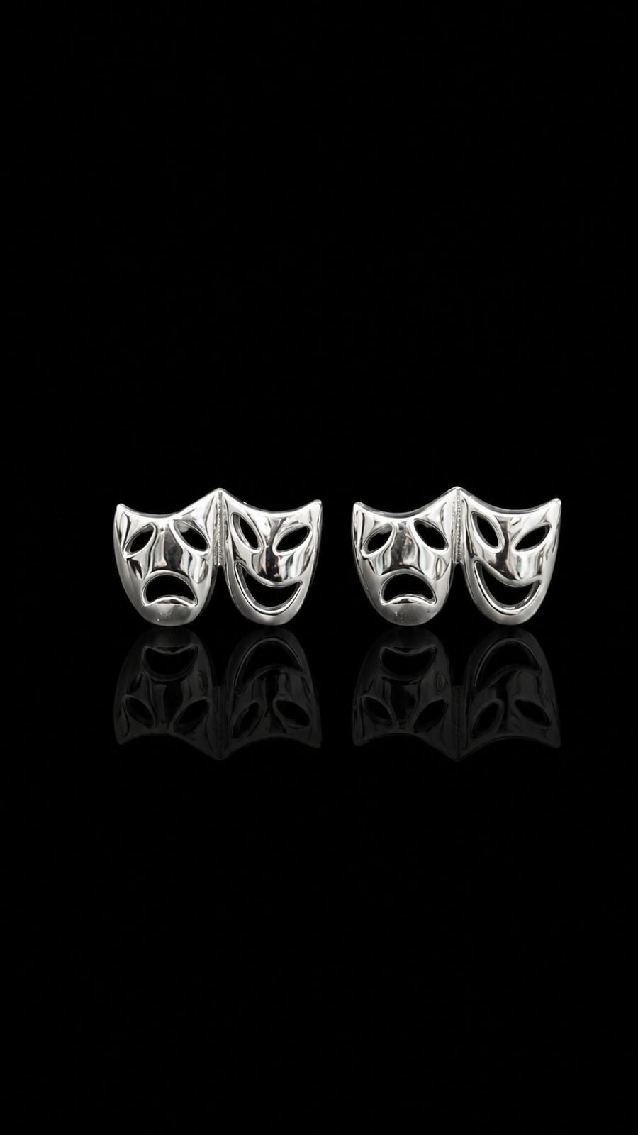 Drama & Comedy Theatre Mask Cufflinks