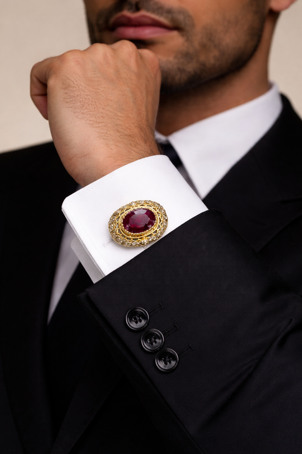 Ruby Diamond Cufflinks