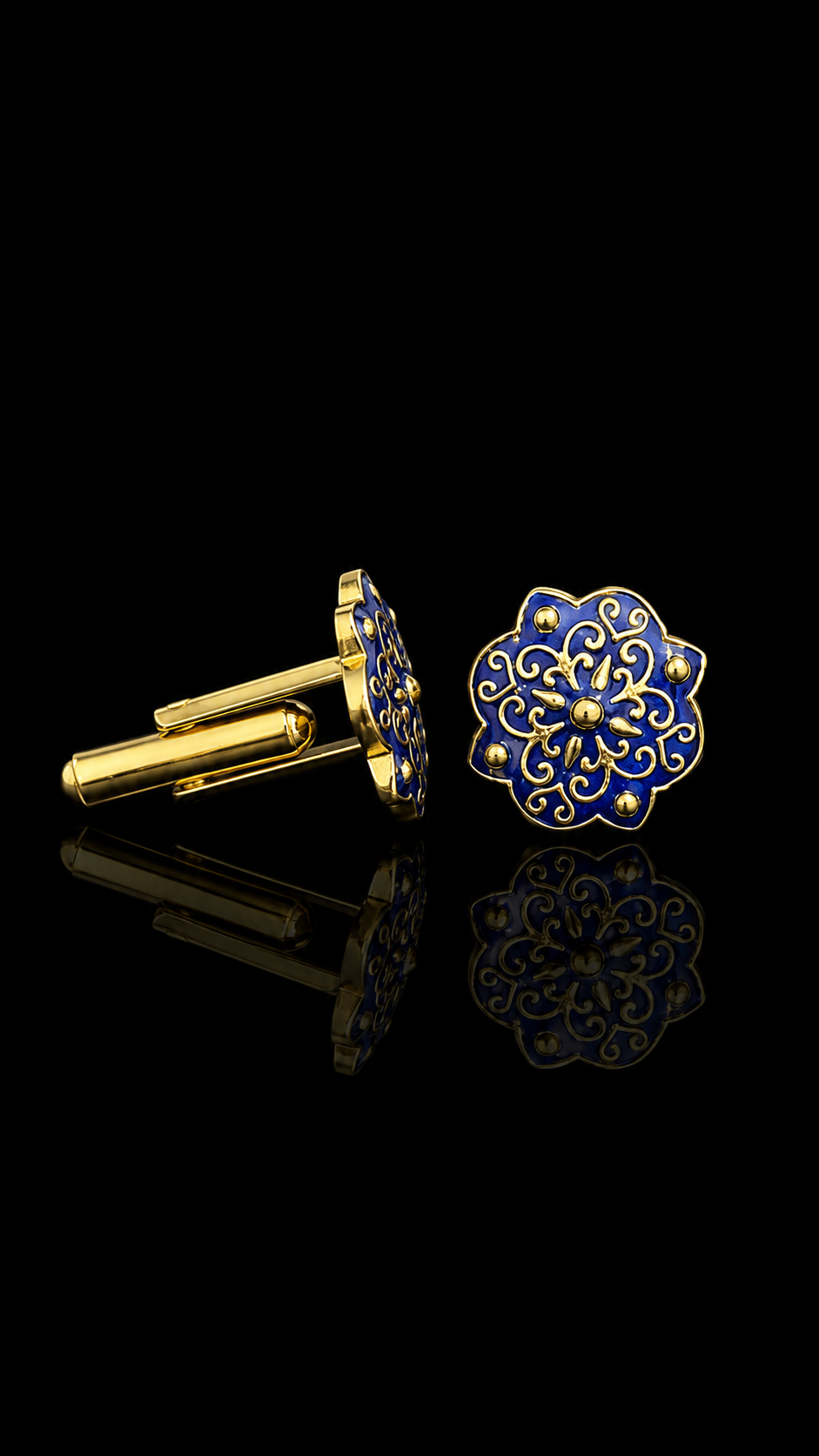 Maharaja Vermilion Rosette Cufflinks