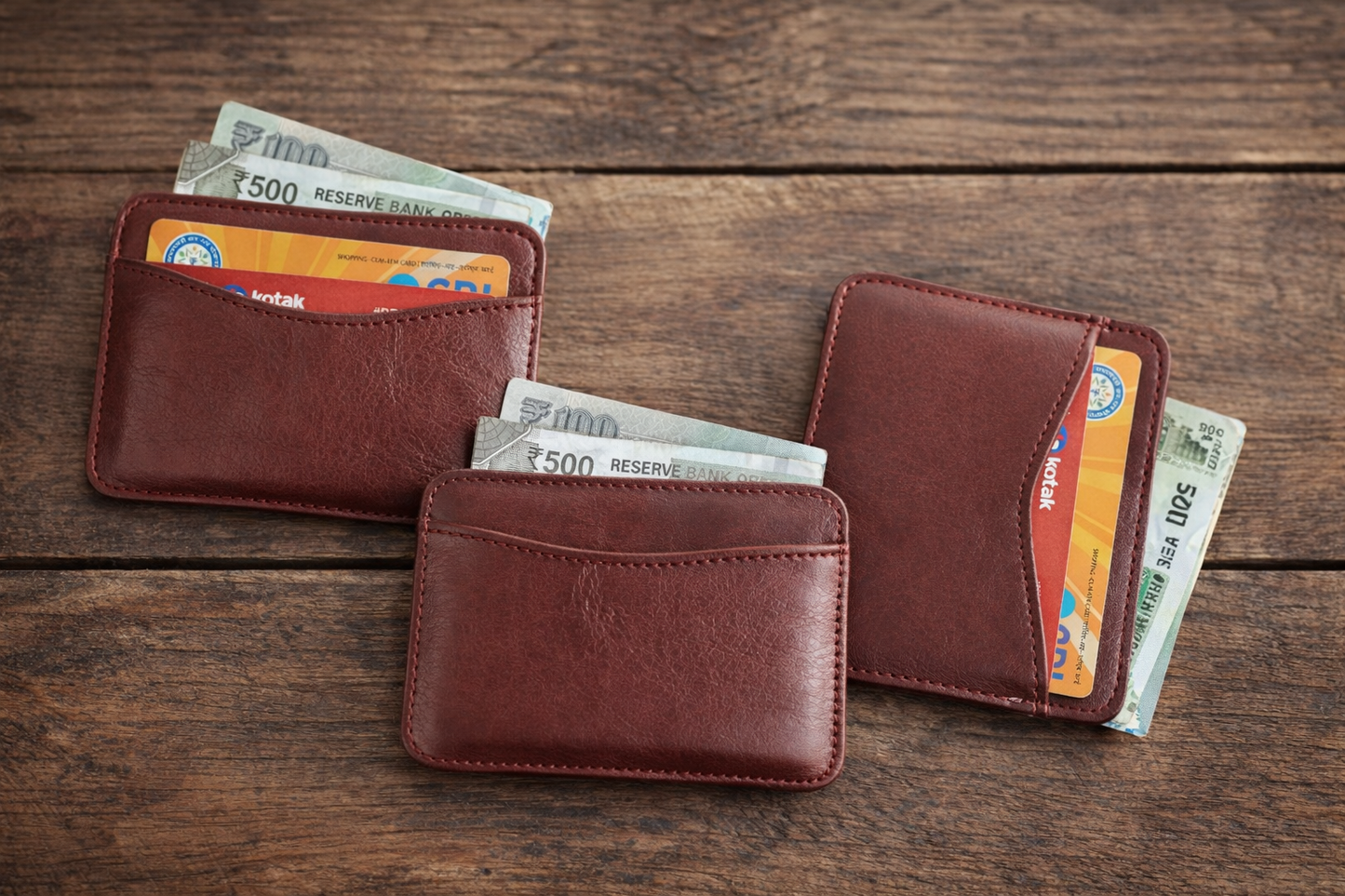 Trustee Horizontal Vegan leather Card Wallet