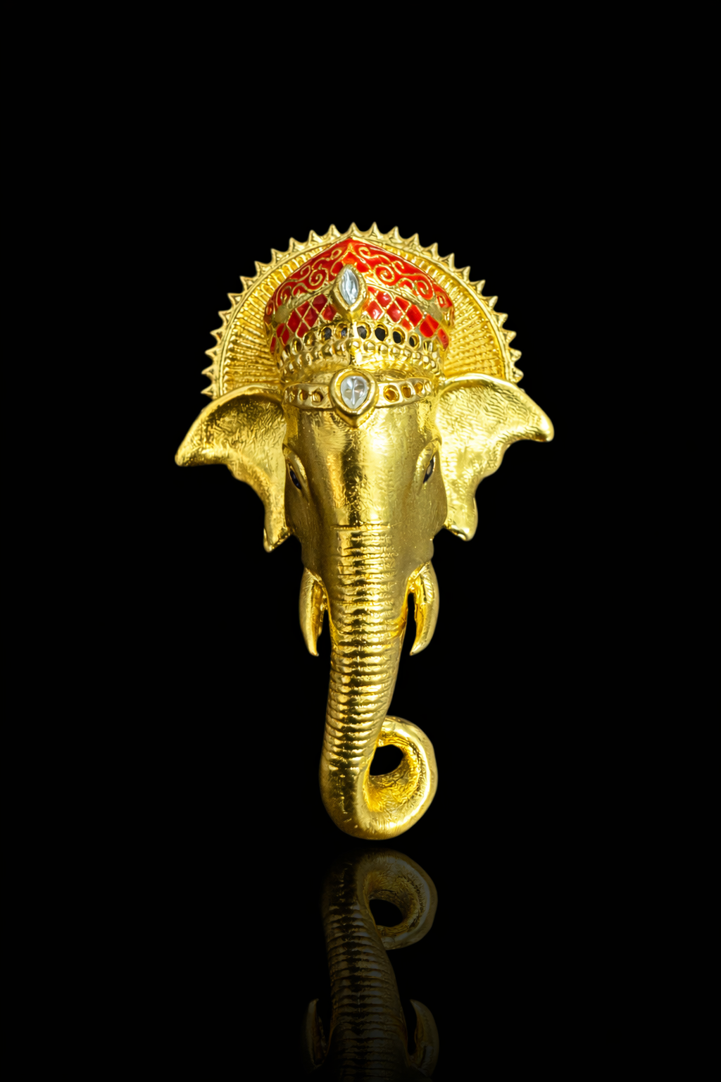 Divine Ganesha Pearl Brooch