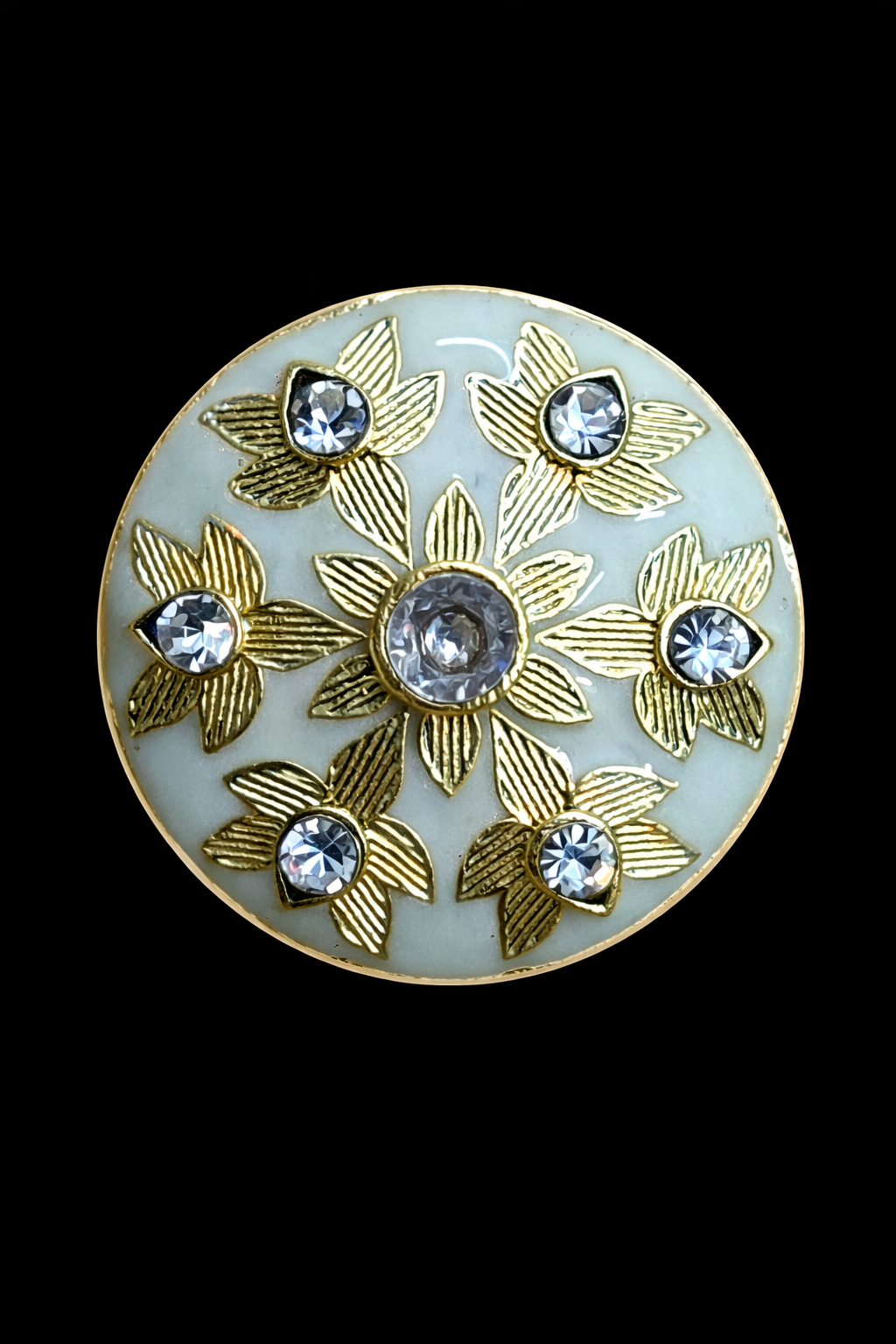 Pushp Zircon Bandhgala Button