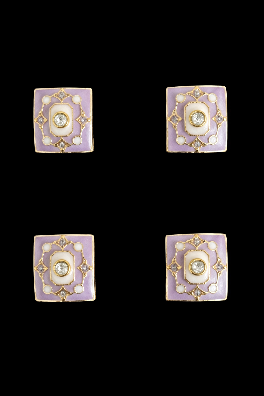 Royal Plum Crest Kurta Button