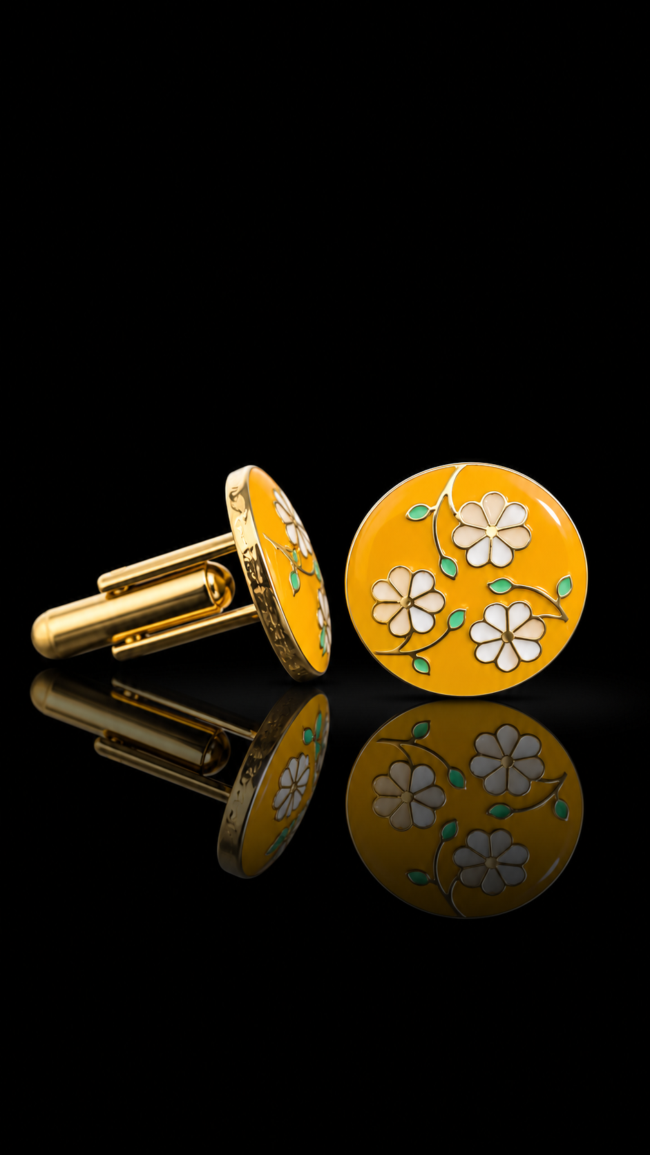 Blooming Garden Floral Cufflinks