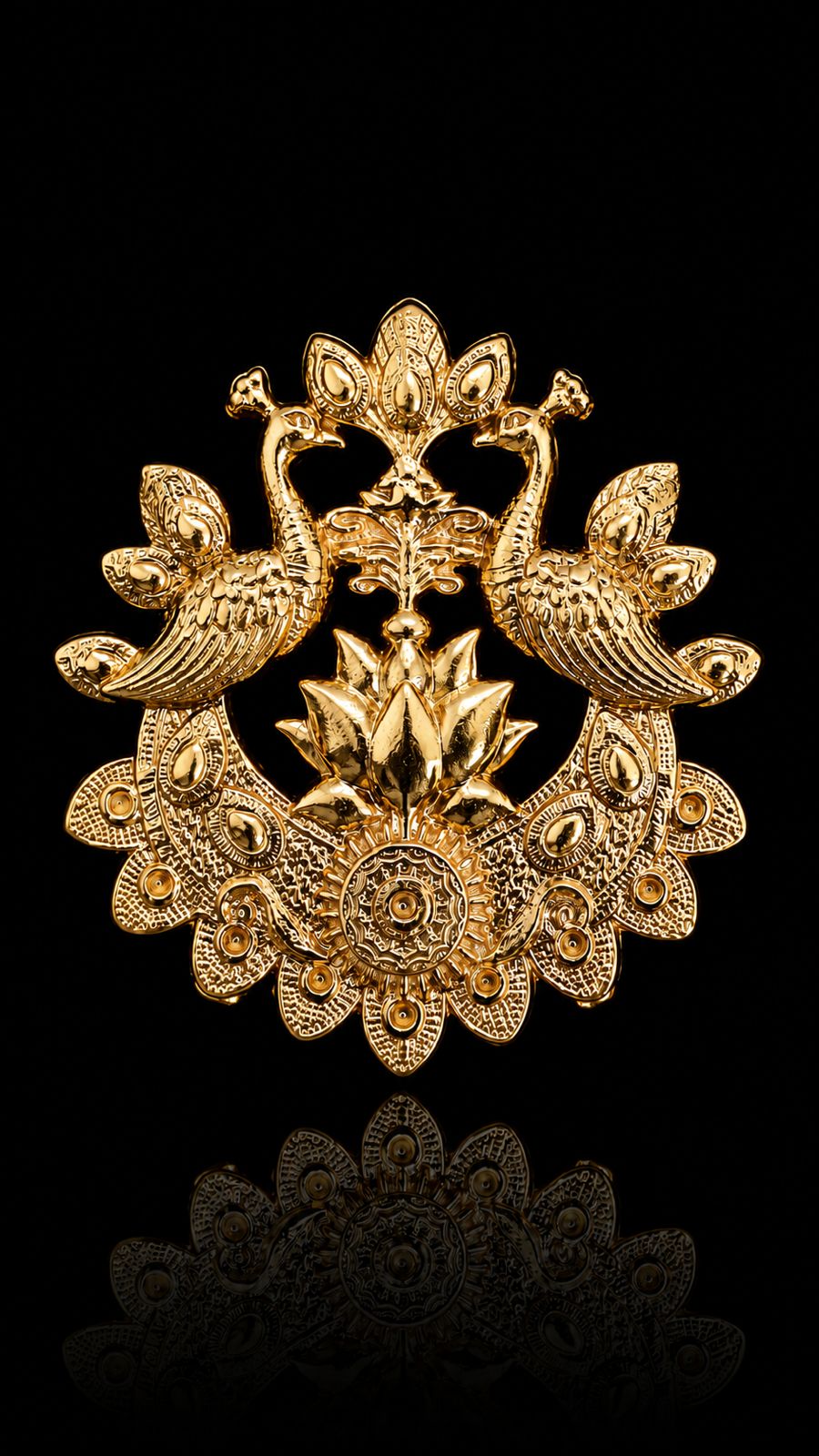 Lotus & Royal Peacock Heritage Lapel Pin