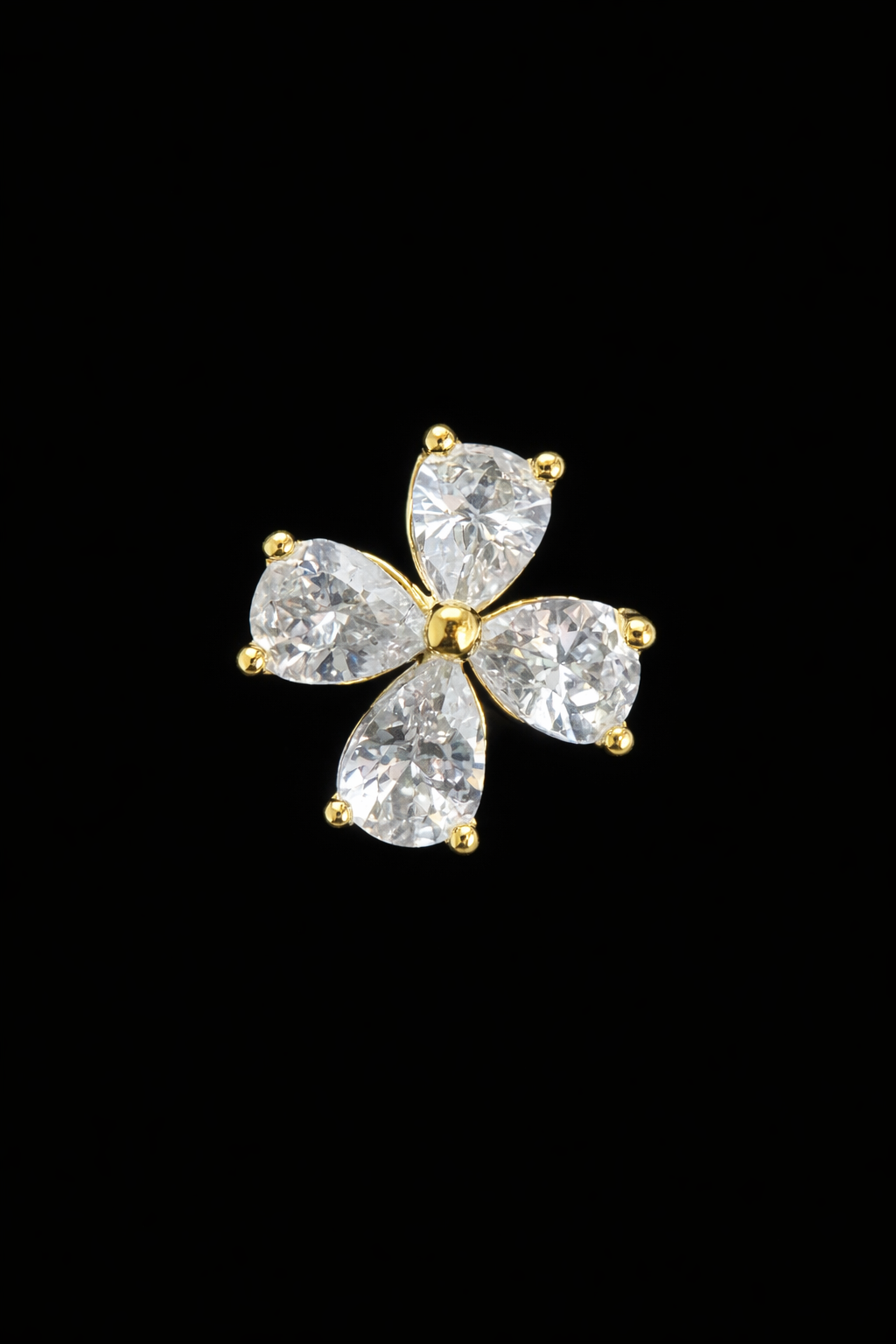 Crystal Petal Kurta Button