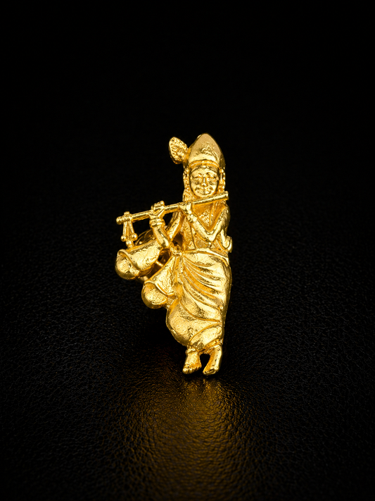 Flute Krishna Divine Brooch