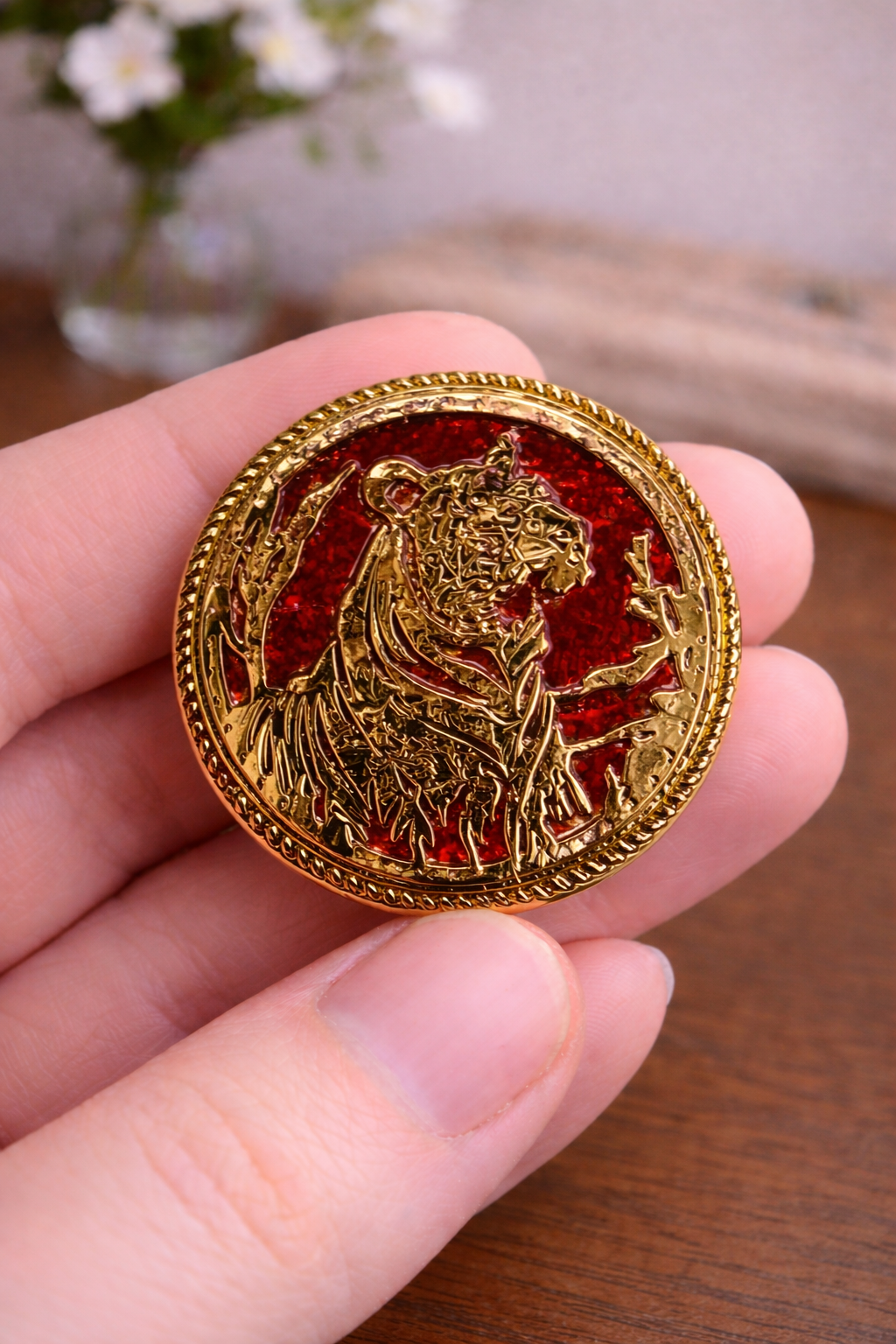 Crimson Tiger Bandhgala Button