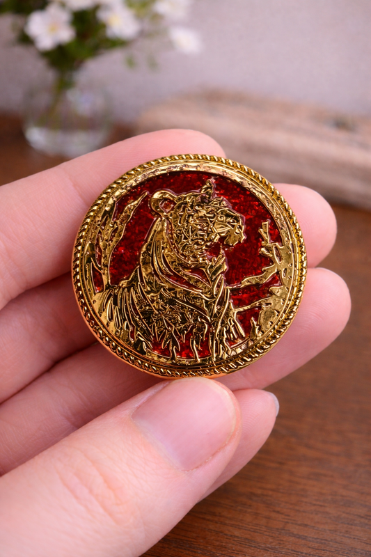 Crimson Tiger Bandhgala Button