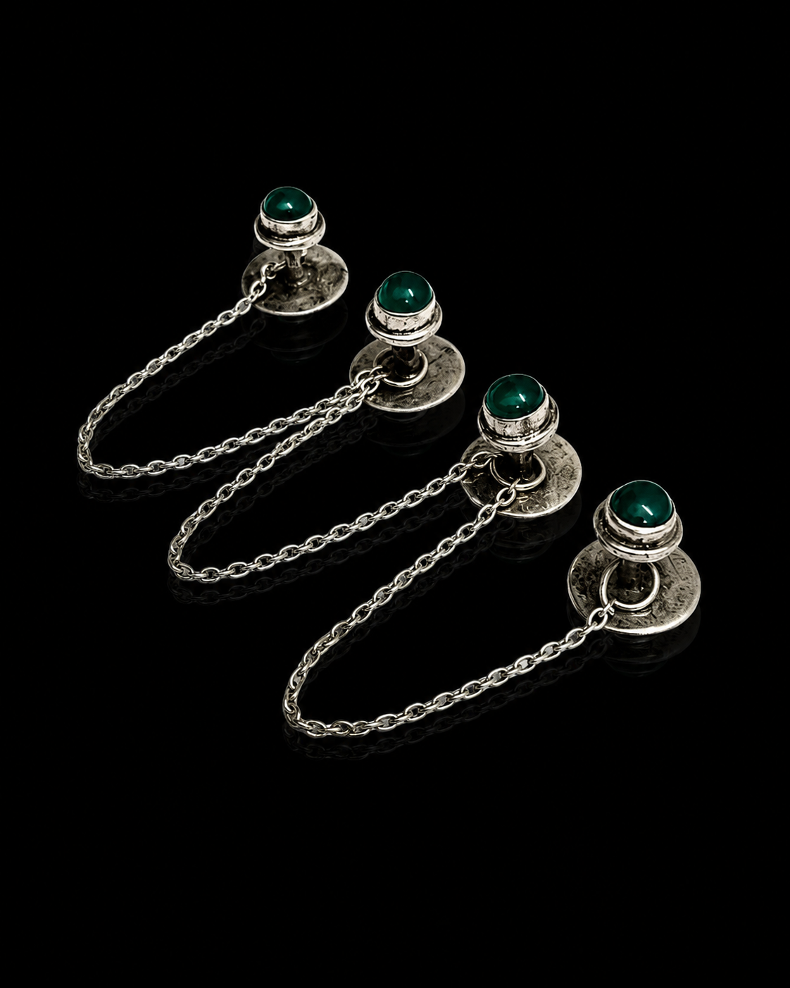 Emerald Chain Kurta Buttons