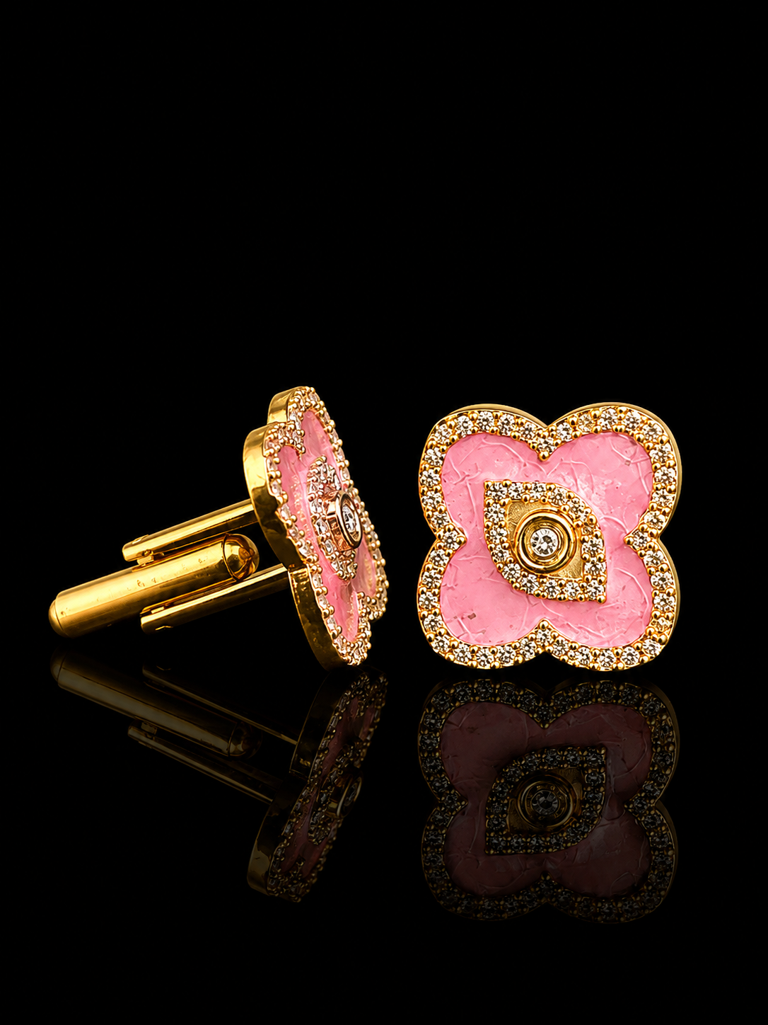 Clover Diamond Cufflinks