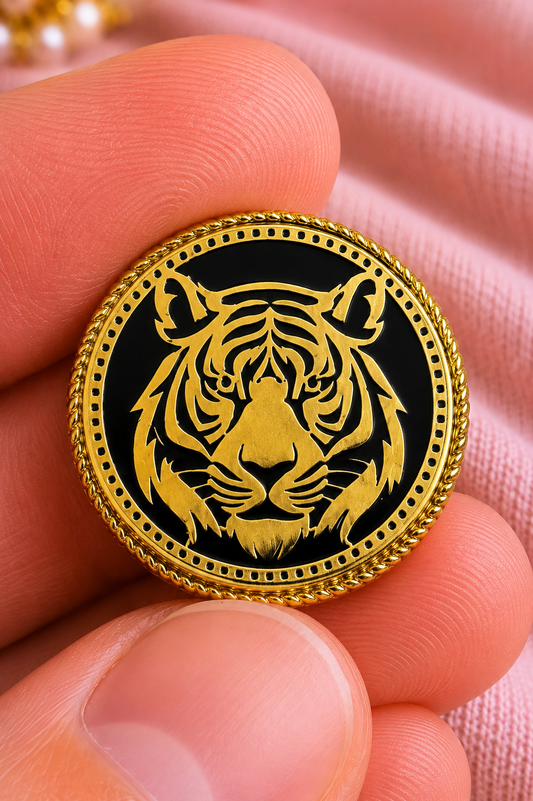 Royal Tiger Tewa Art Bandhgala Button