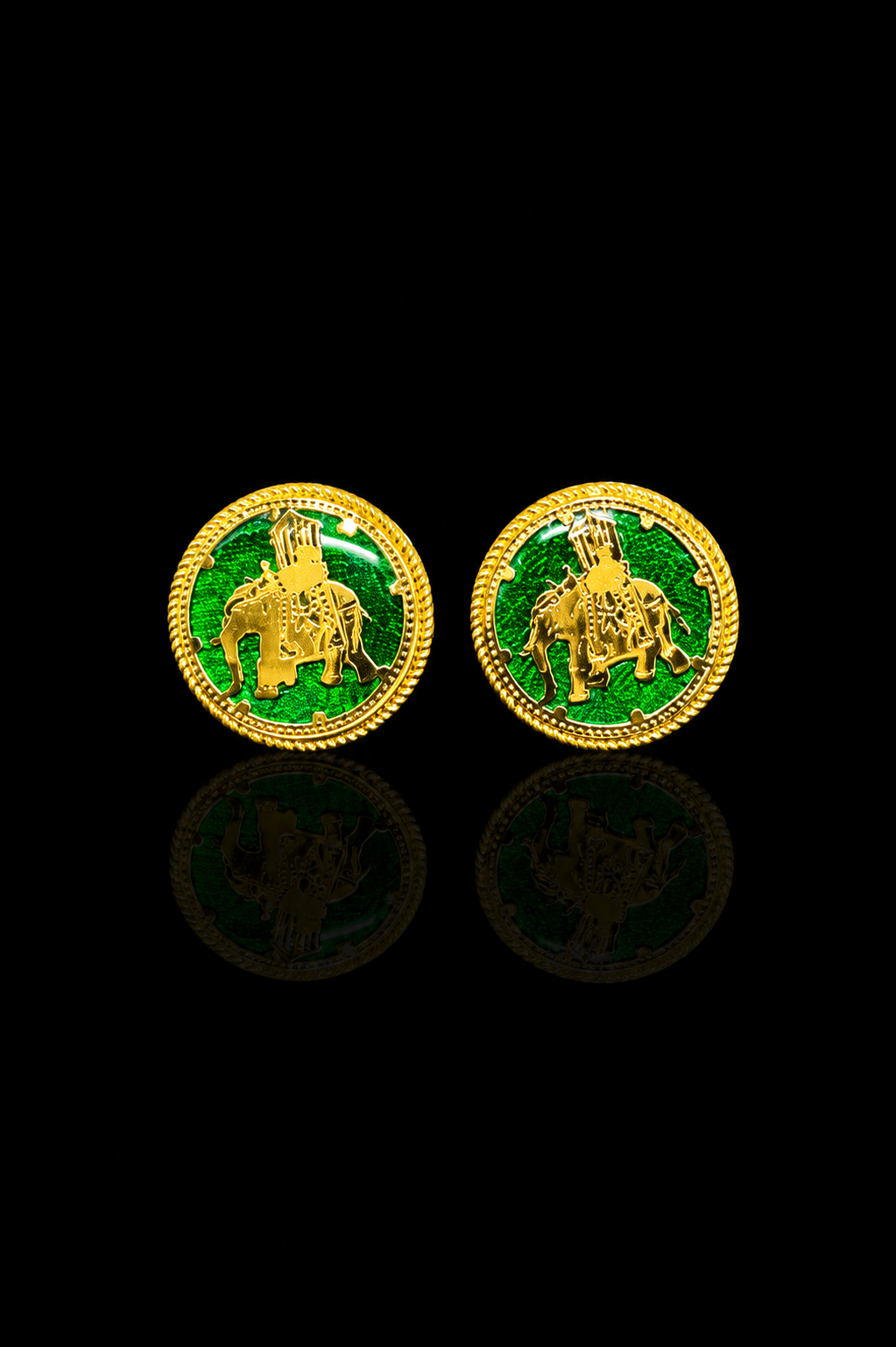 Royal Elephant Tewa Art Heritage Cufflinks