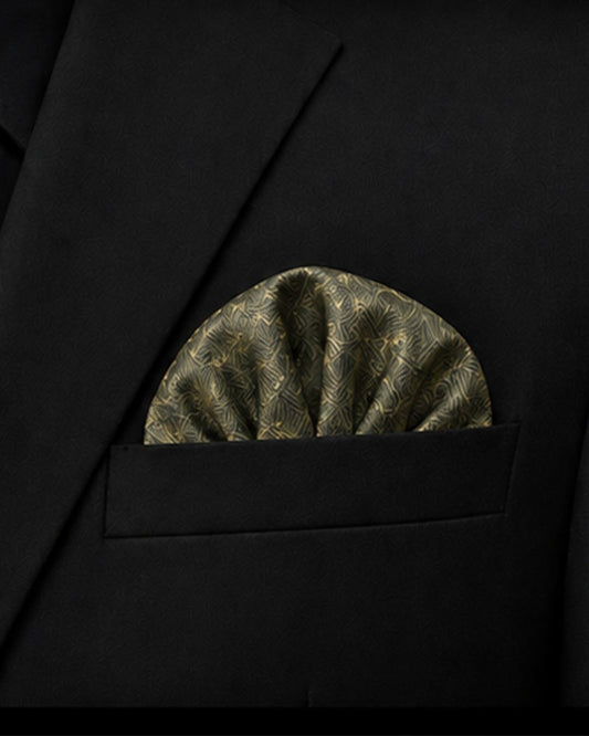 Art-Deco Silk Pocket Square