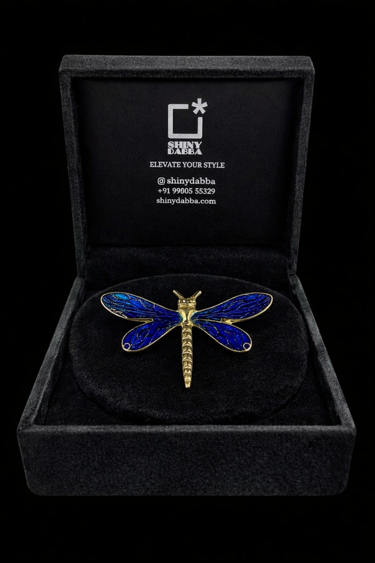 Midnight Blue Dragonfly Brooch