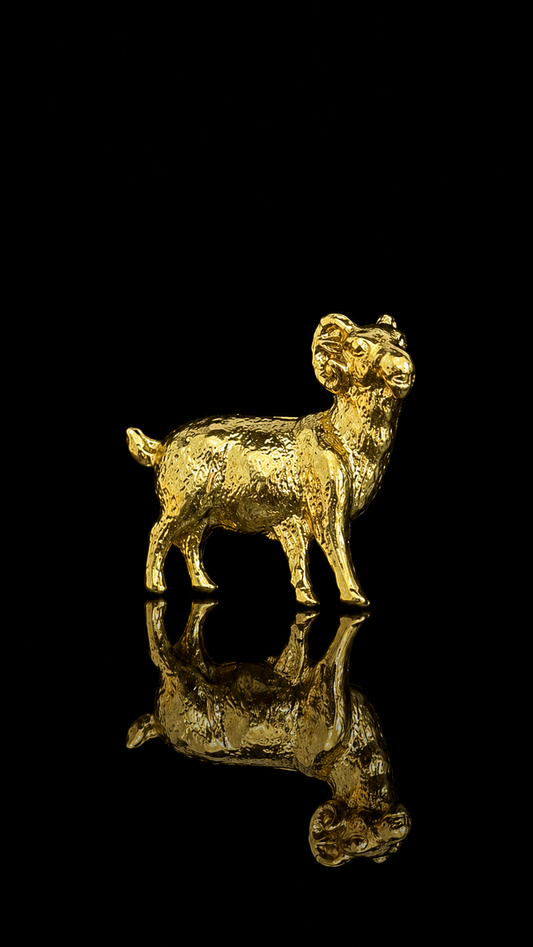 Royal Golden Ram Lapel Pin
