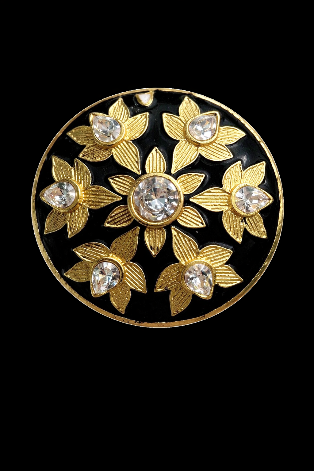Pushp Zircon Bandhgala Button