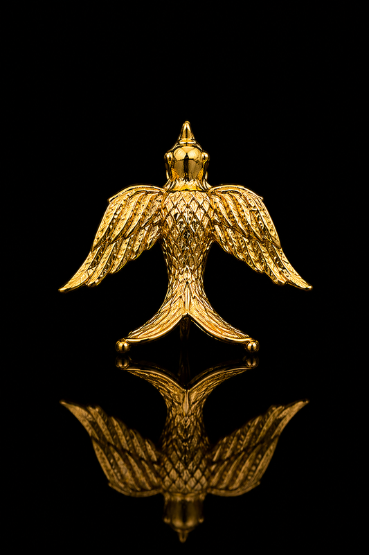 Golden Flying Bird Lapel Pin