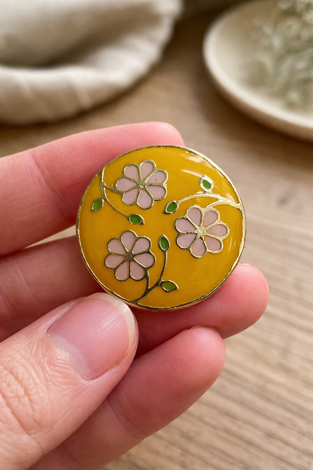 Rangrez Crimson Floral Bandhgala Button