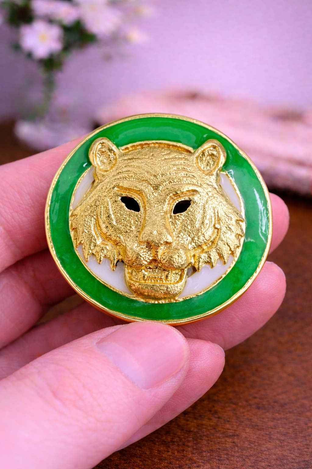 Royal Tiger Emblem Bandhgala Button