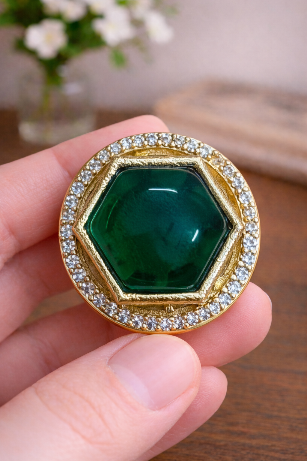 Crimson Crown Bandhgala Button