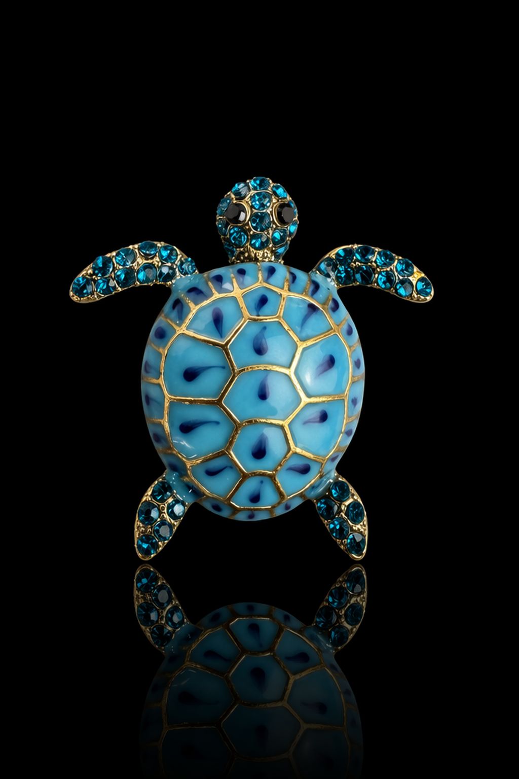 Ocean Jewel Turtle Brooch