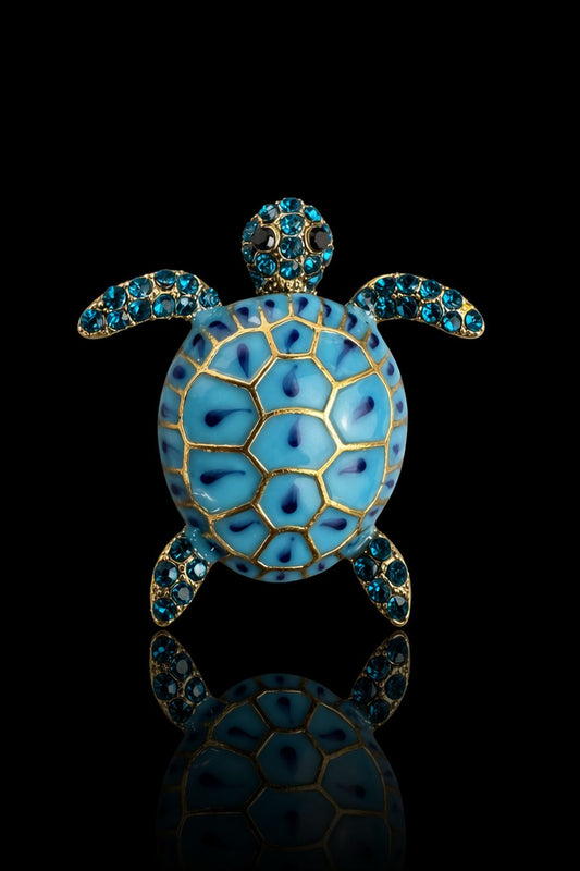 Ocean Jewel Turtle Brooch