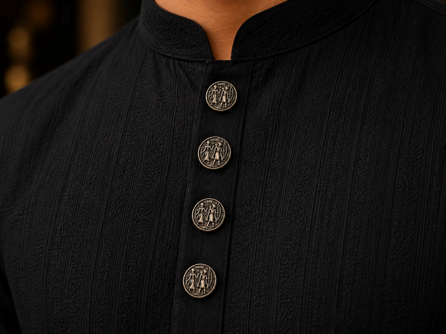 Siya Ram Kurta Buttons
