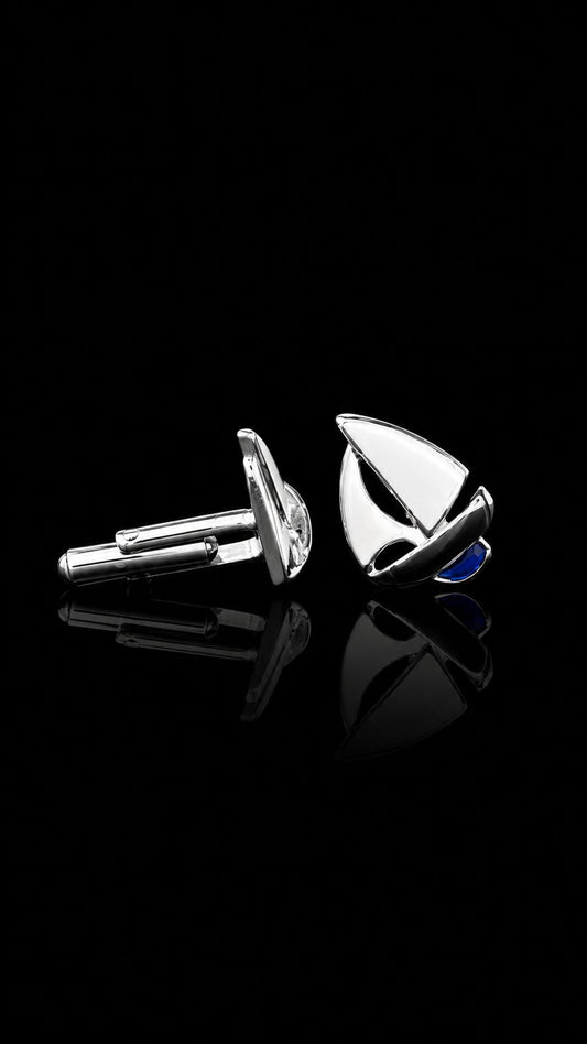 Ocean Voyager Sailboat Cufflinks