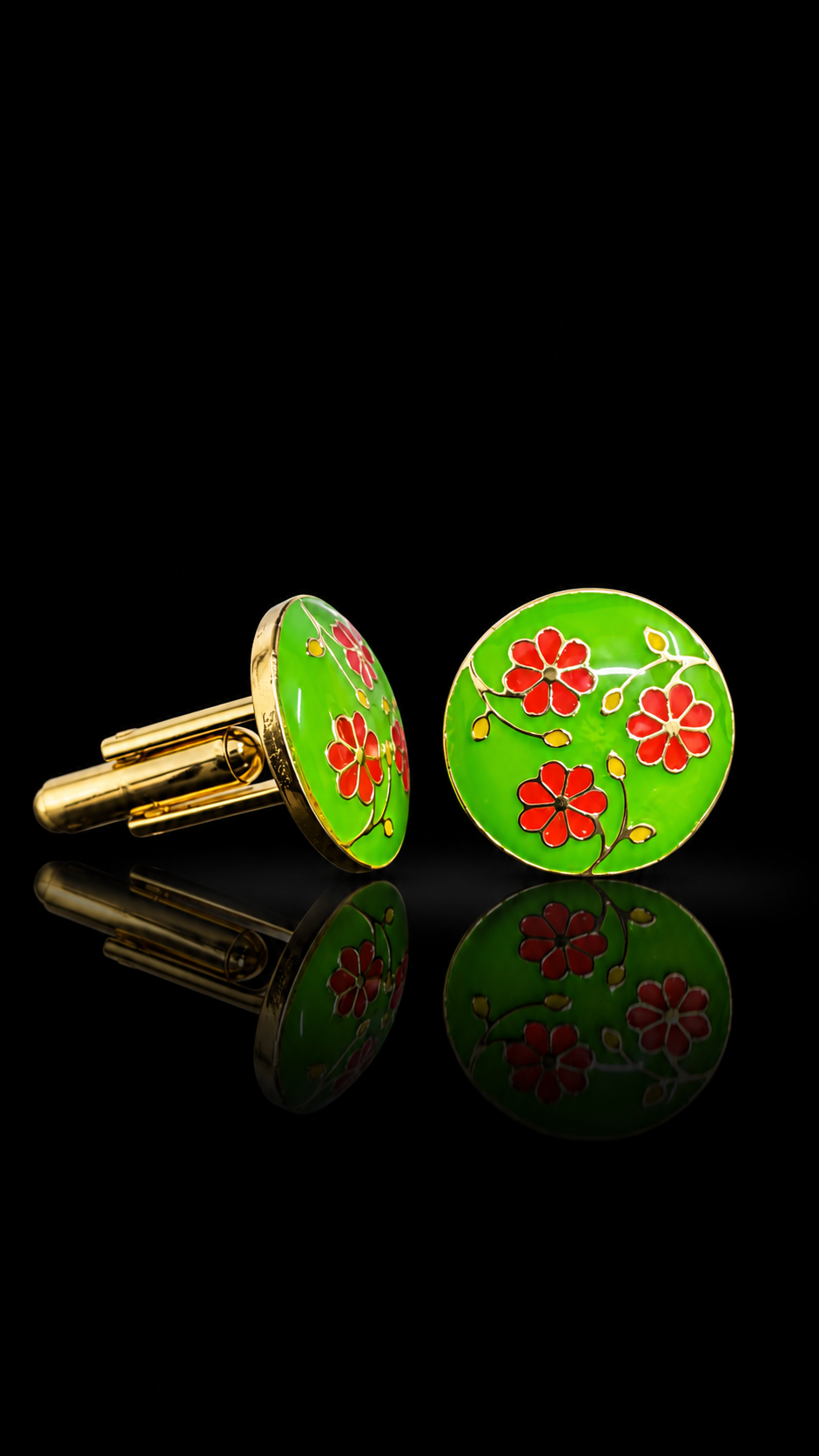 Blooming Garden Floral Cufflinks