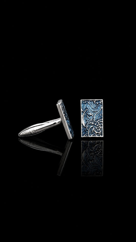 Ocean Crest Cufflinks