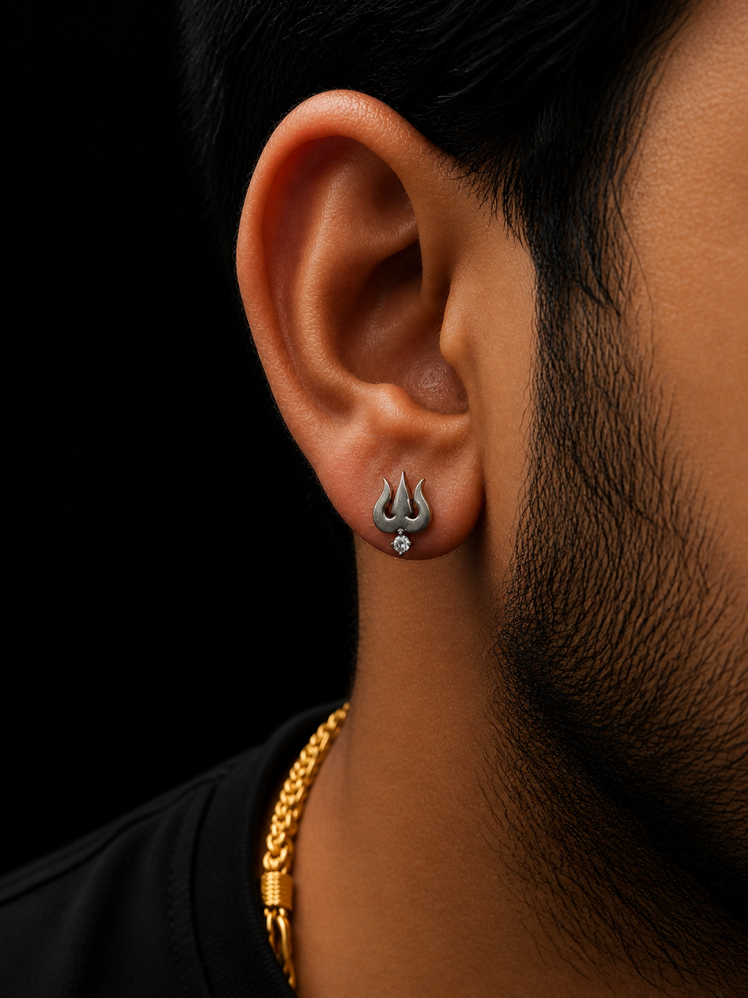 Trishul Divine Stud Earrings