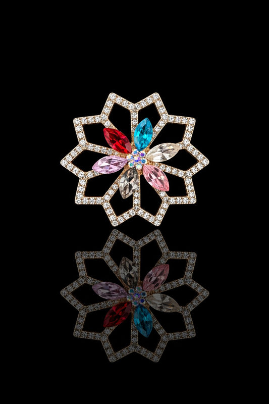 Prism Bloom Statement Brooch